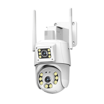 户外双目4g摄像头高清枪球联动款双镜头球机带人形追踪无盲区监控