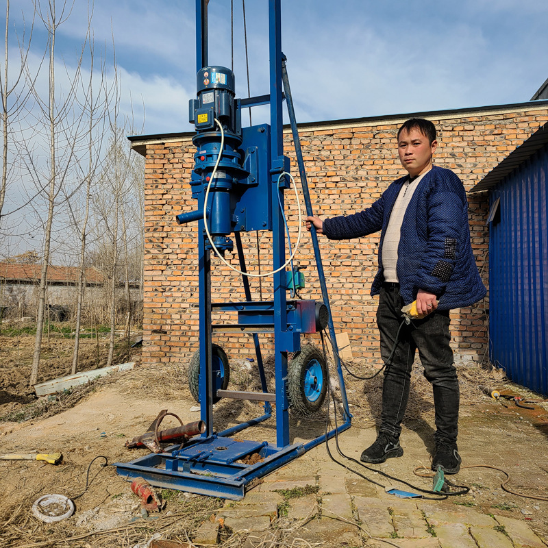 声测管钻井机 厂家销售小型地缘热泵打井机 100米深水井钻机