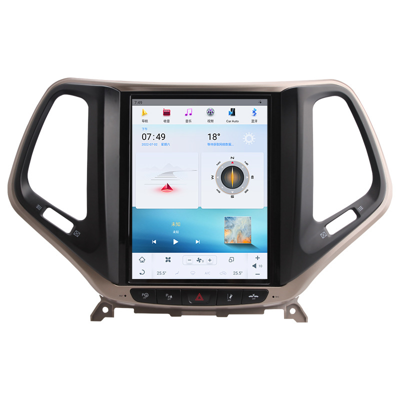 适用于吉普jeep自由光大切诺基改装中控大屏导航竖屏一体车机