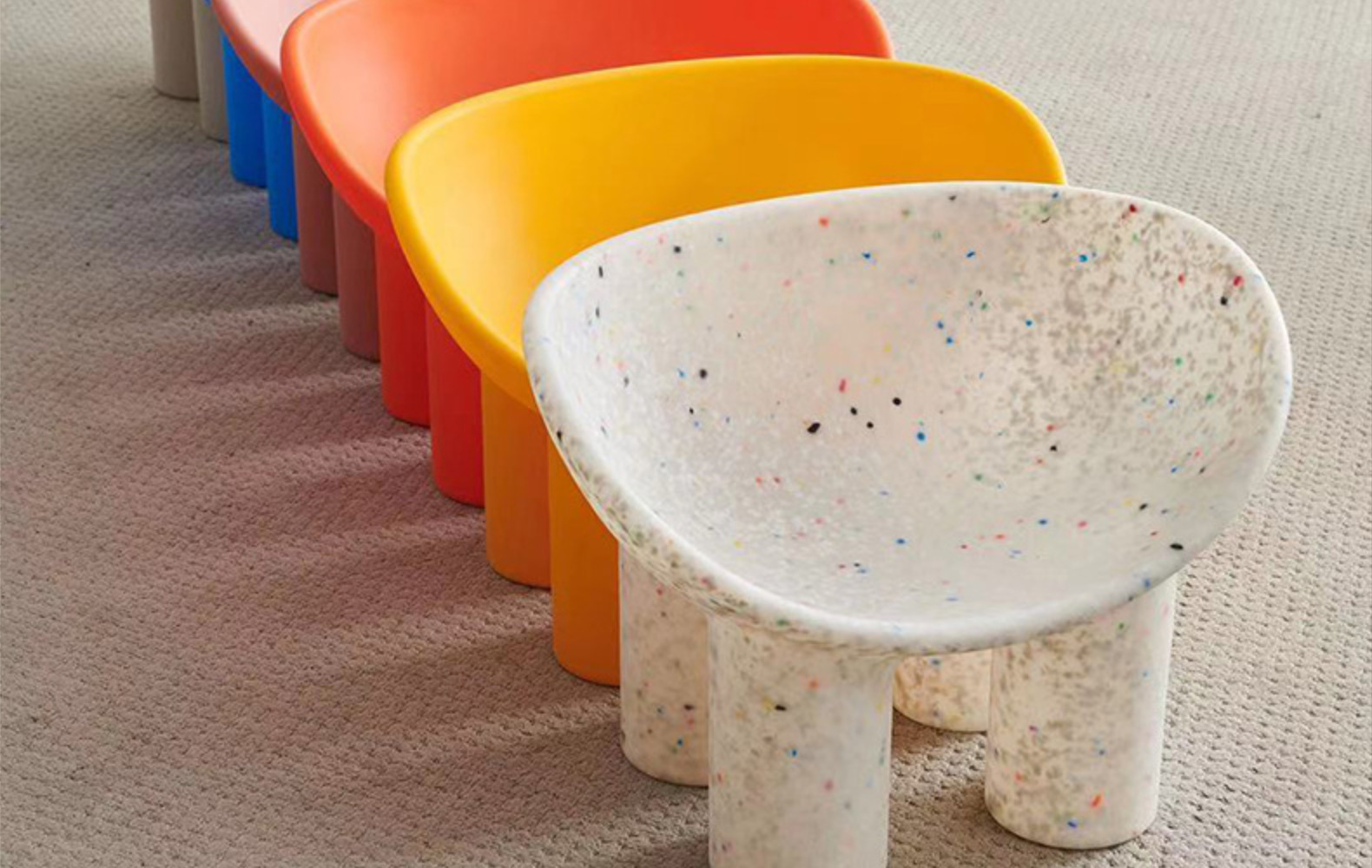 工厂家网红大象脚椅北欧休闲椅pe塑料成人大象腿椅