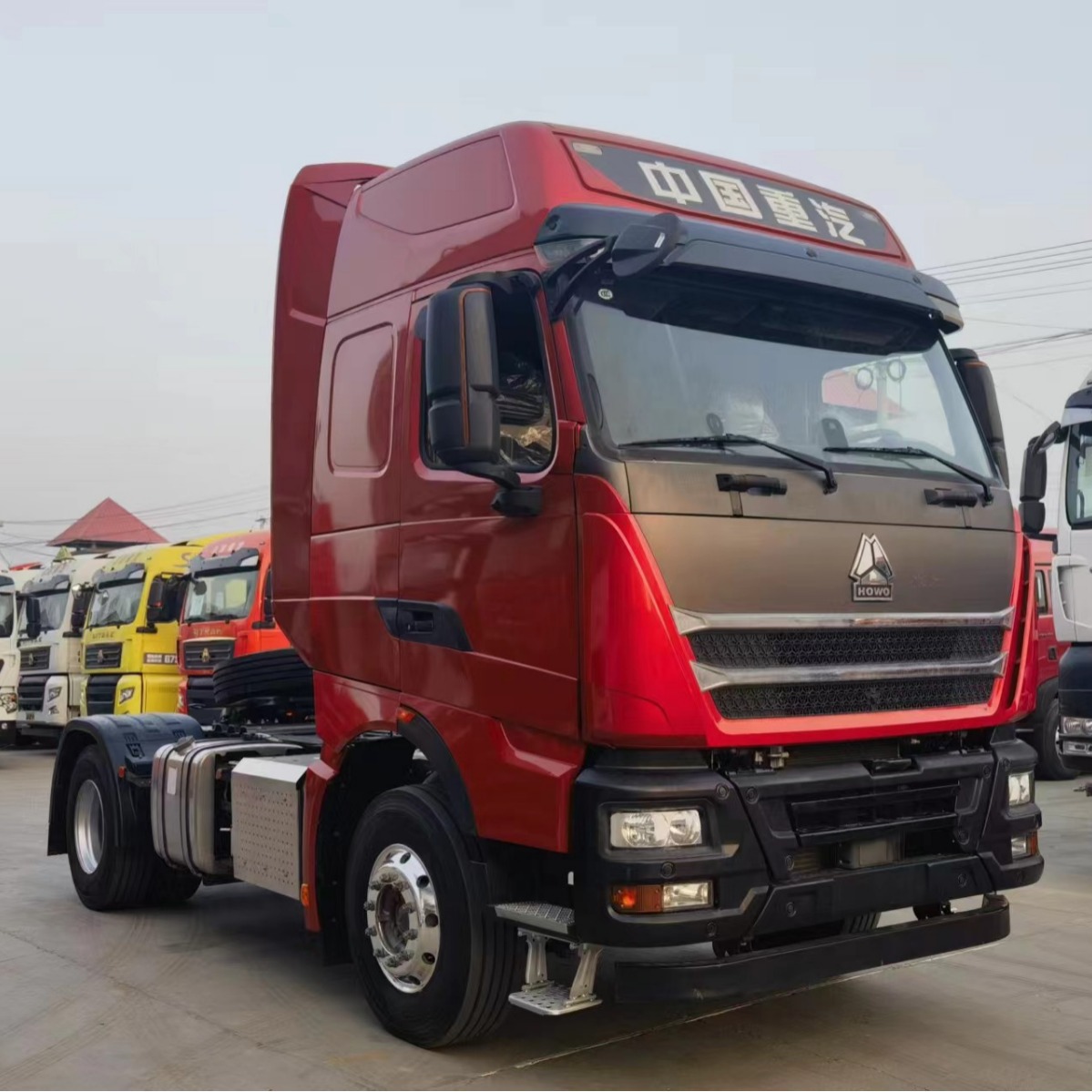 出口重汽豪沃th7 库存新车 牵引车头 各种马力段可选-阿里巴巴