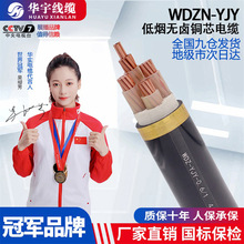 华宇线缆WDZ-YJY低烟无卤阻燃低压电缆2 3 4 5芯纯铜电线厂家现货