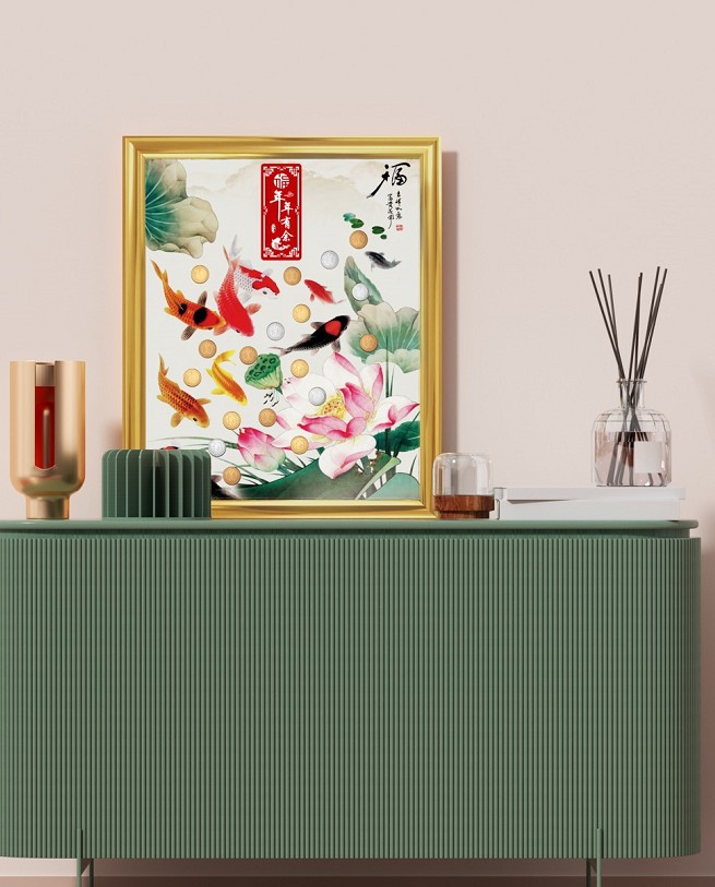 世界钱币招财壁画有钱花路路发马到成功外币硬币壁画壁挂会销礼品