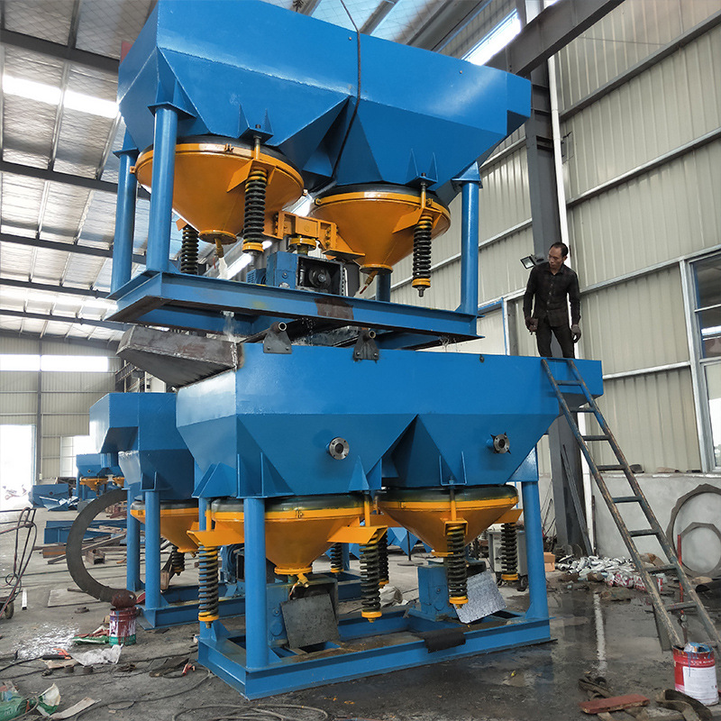 大型锯齿波跳汰机重金属矿用钨锡金矿双斗跳汰机矿山选矿设备