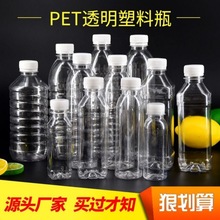 瓶子塑料瓶500ml一次性矿泉水瓶子透明密封罐带盖空瓶PET饮料瓶