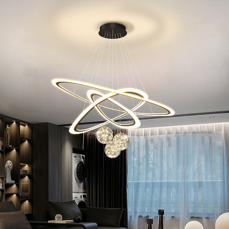 Lamp in the Living Room 2023 New Simple Modern Home Bedroom Lighting Nordic Light Luxury Trending Creative Restaurant Chandelier