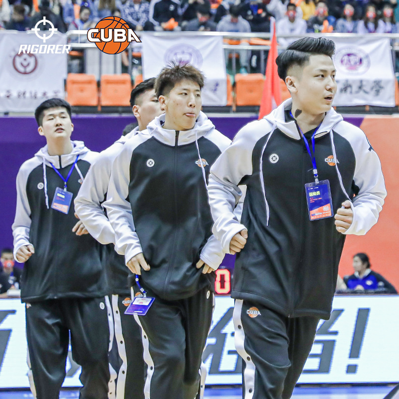 准者篮球卫衣连帽训练外套出场服cuba拉链宽松长袖上衣投篮服