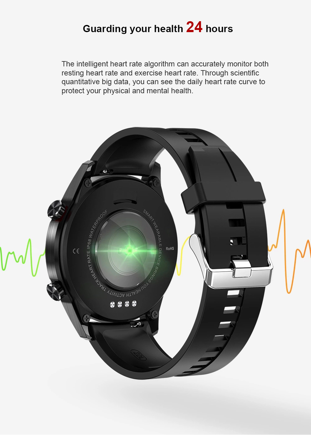 供应智能手表l13心率血压运动计步通话蓝牙手环smart watch跨境