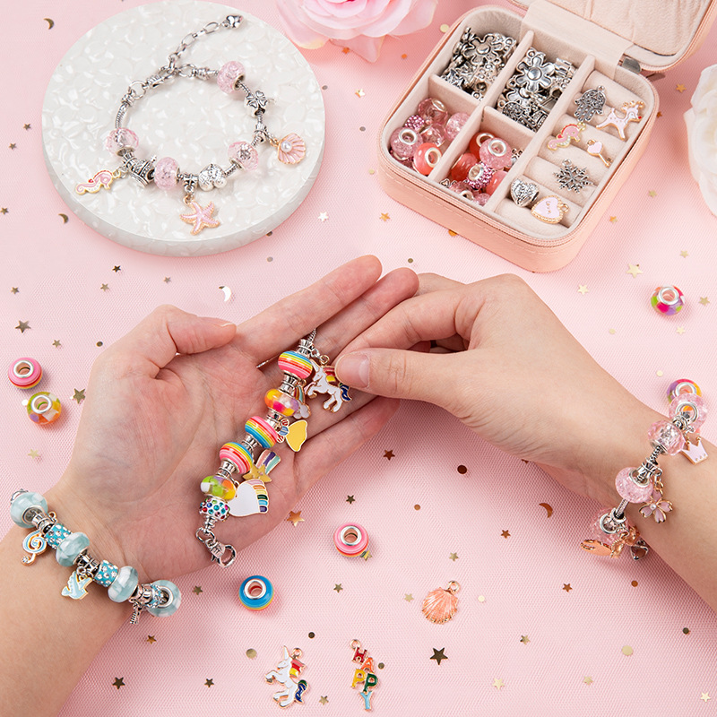 儿童玩具8-12岁女童六一节礼物10岁女孩生日礼物网红61节手链套装