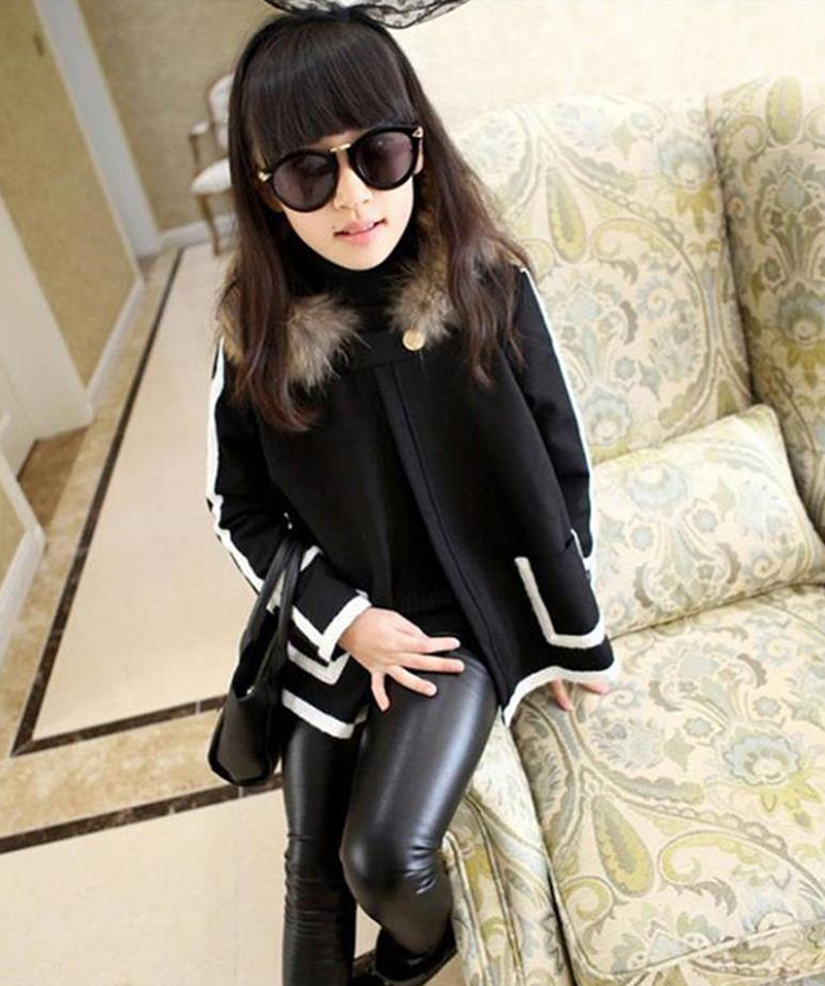 2021新款女童皮裤秋冬装pu皮宝宝修身弹力裤子加绒加厚外穿打底裤