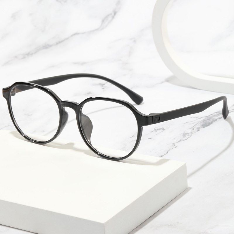 新款防蓝光眼镜tr90舒适圆框眼镜架经典文艺眼镜框批发配近视8066