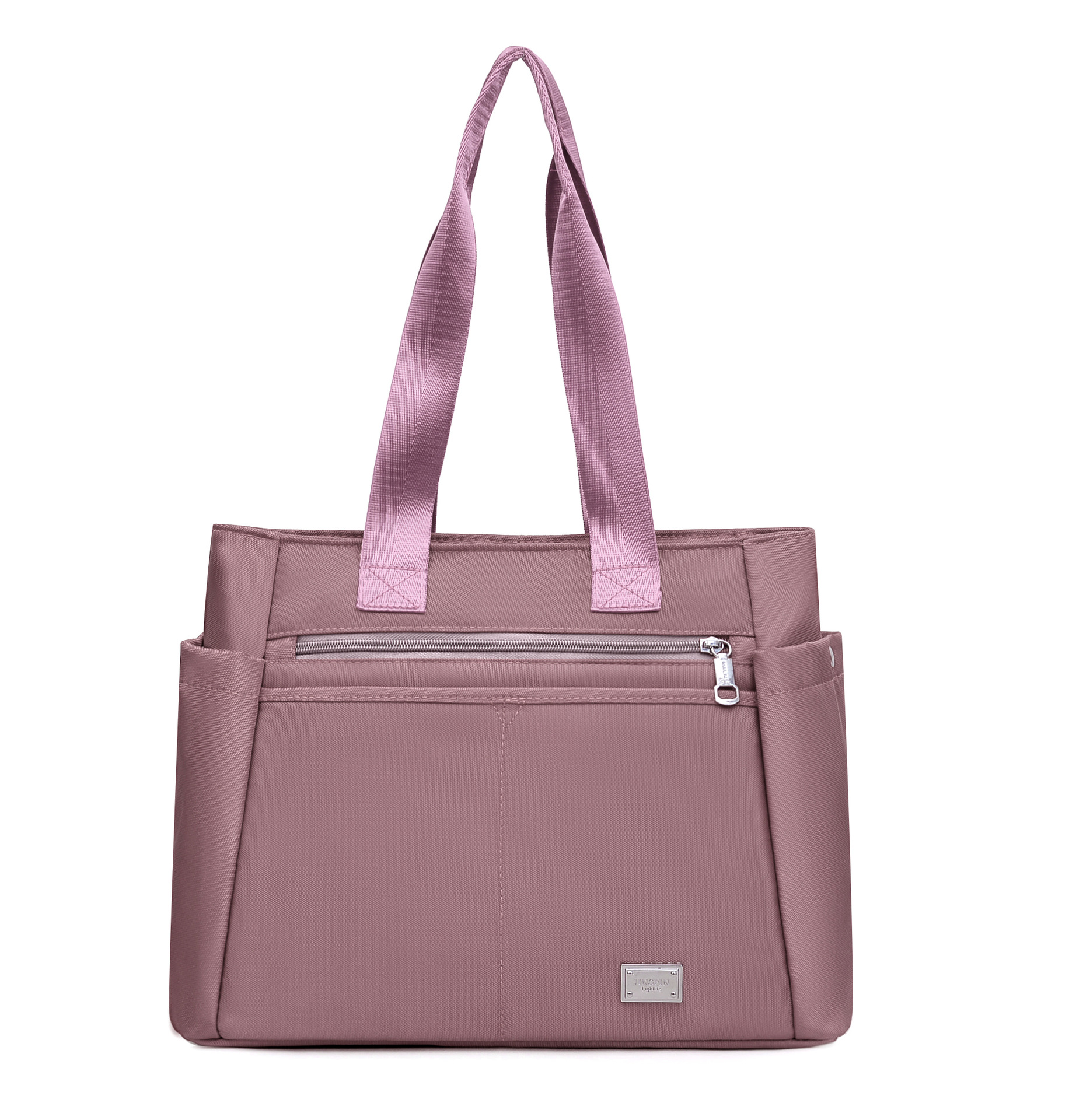 时尚纯色简约大气2025秋季新款通勤单肩包牛津尼龙布包轻便百搭包