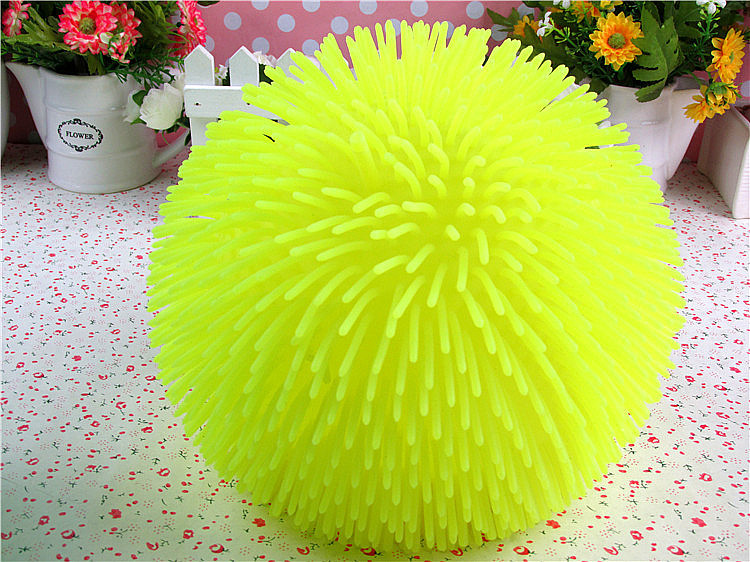 Luminous Ball Children's Toy Stall Large Dense Hairy Ball Hairy Ball Flash Thorn Ball Decompression Vent Pinch