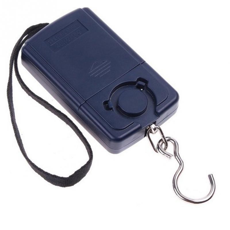 40kg Luggage Scale Portable Electronic Scale with Hook Hanging Balance Portable Fishing Scale Small Square Scale Electronic