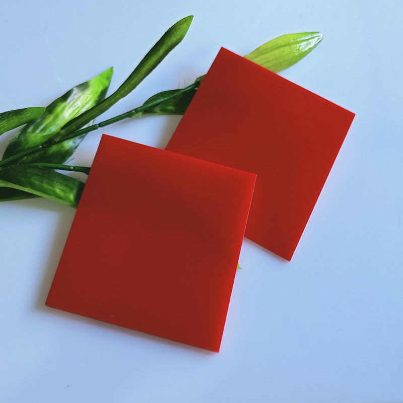 3mm红色亚克力板霓虹灯红色半透明广告灯箱板亚克力板吸塑板折弯