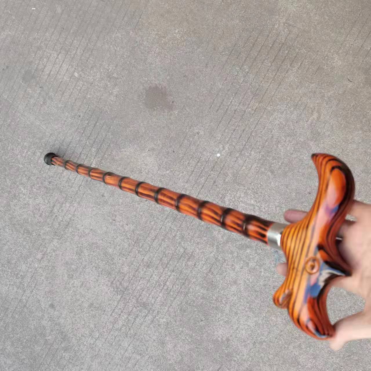 新款竹节龙头拐杖批发老年拐杖登山拐杖批发