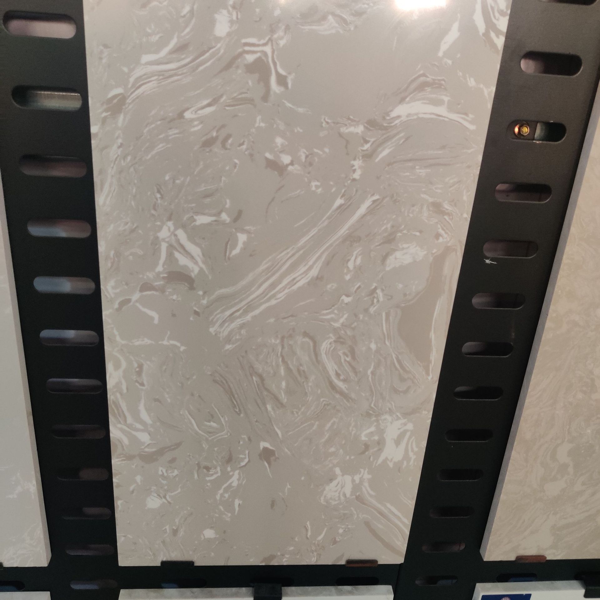 云多拉灰人造石大理石 灰色仿天然大理石人造石板材2公分厚大板