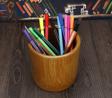 实木笔筒大笔筒木制笔筒木质笔筒大容量竹笔筒大号笔筒竹制笔筒