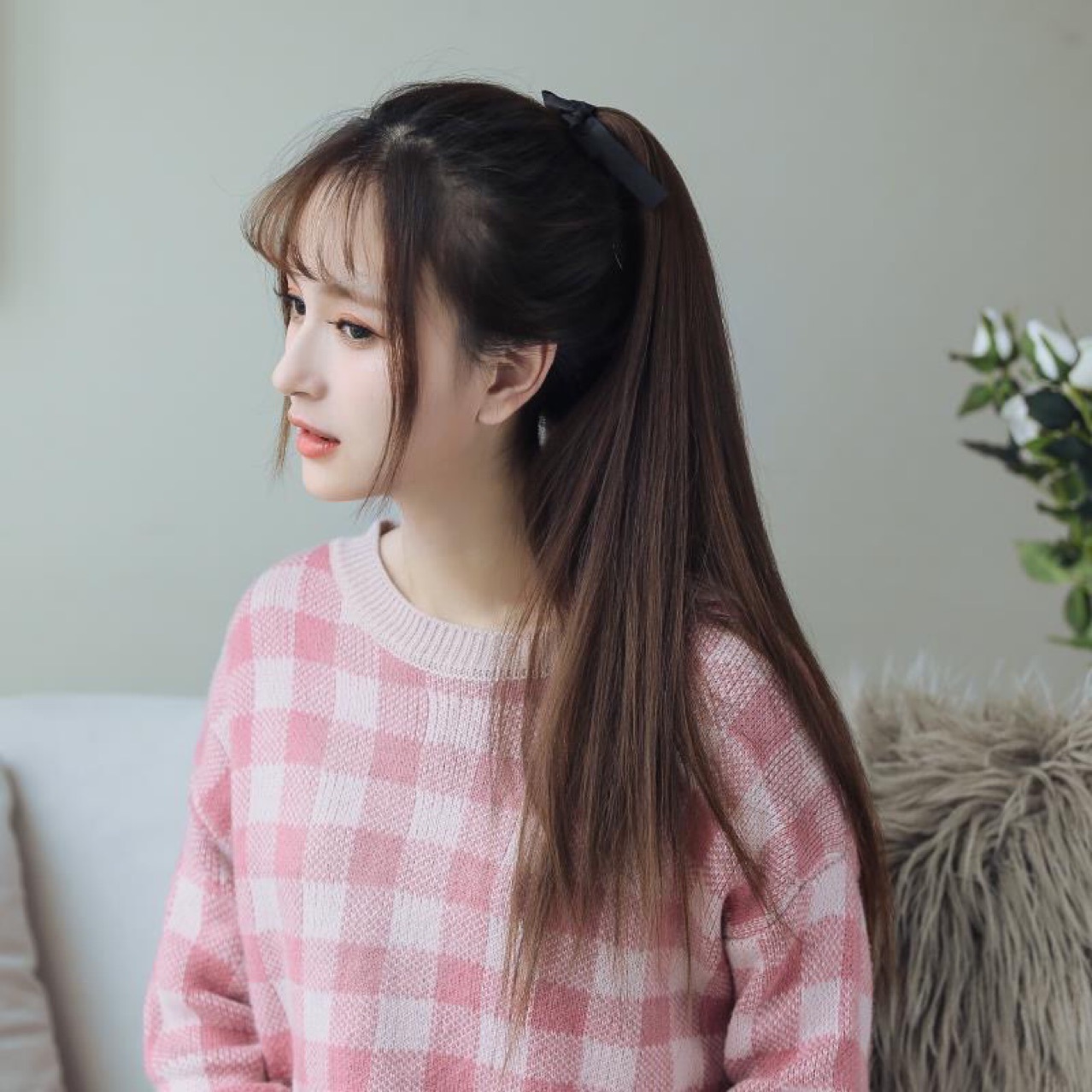 假发女马尾长直发绑带式逼真假马尾中长款马尾辫短直发长发假发片