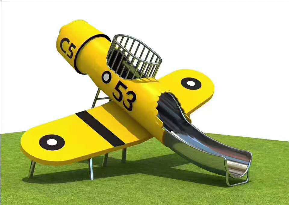 飞机儿童组合滑梯飞机造型游艺设施工厂可定做游乐设备生产厂家