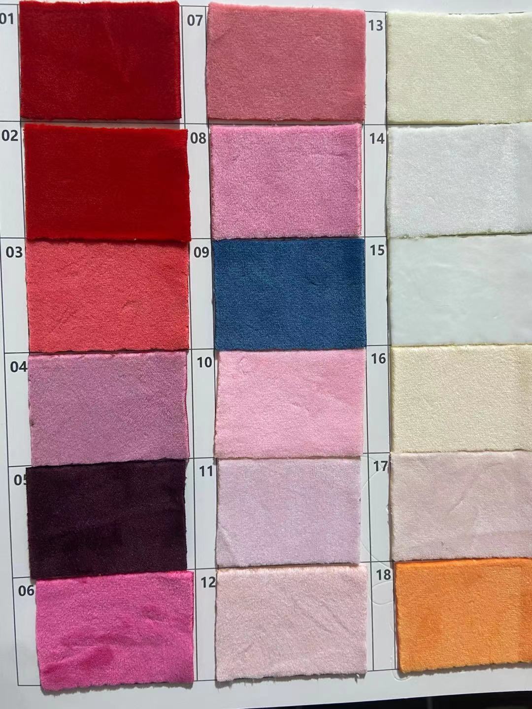 氨纶超柔布料 高弹水晶超柔四面弹绒布 童装鞋帽箱包毛绒玩具面料