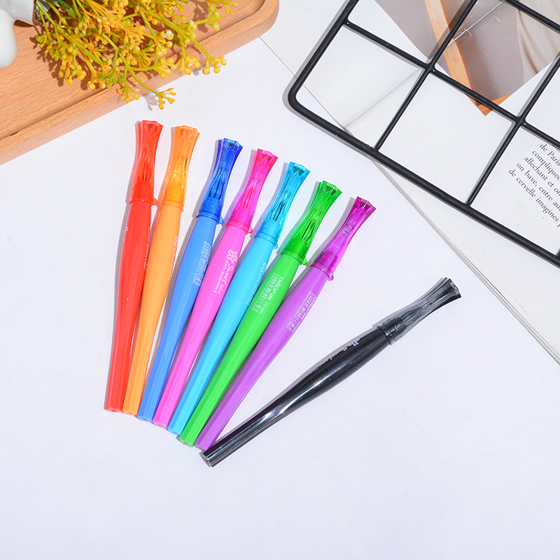TimeOut New CS-885 Vase Diamond Head Color Gel Pen Full Needle Tube 0.5mm Student Colored Art Pen
