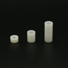 QZ白色 6-3.2 绝缘柱塑料垫片直通套管ABS垫高垫圈支柱间隔柱隔离