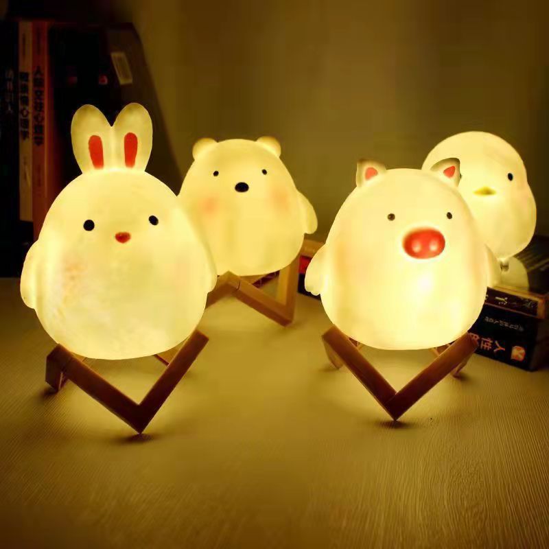 韩国卡通创意小兔子夜灯幼儿园生日伴手礼送女生礼物夜市地摊货源