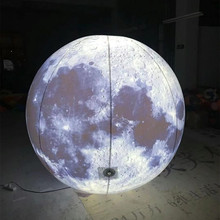 充气中秋月球太空气模充气宇航员气模PVC户外LED 发光星球装饰