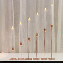 轻奢线条烛台现代简约烛光晚餐道具6种尺寸