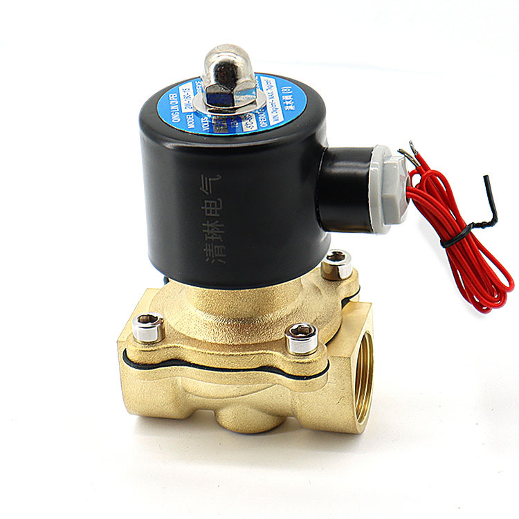 电磁阀 6分铜电动水阀常闭电子开关阀门220v/24v/12v汽车淋水器