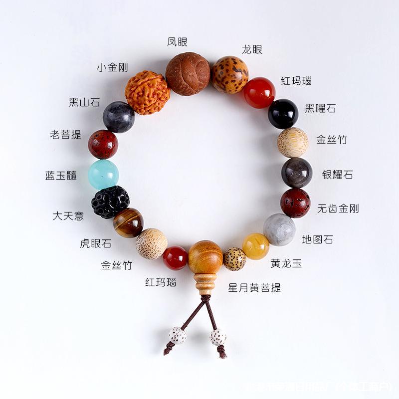 新品多种菩提手链多宝菩提十八子手串男女 文玩手持念珠送礼佳品