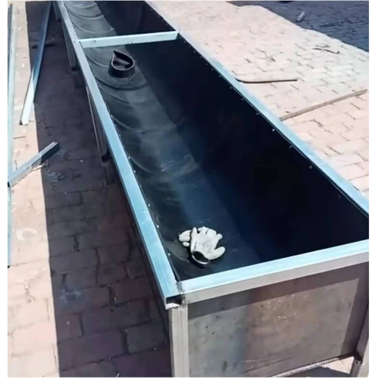 牛羊槽子输送带尼龙橡胶挡泥皮输送带喂养牛羊饮水槽补料输送带