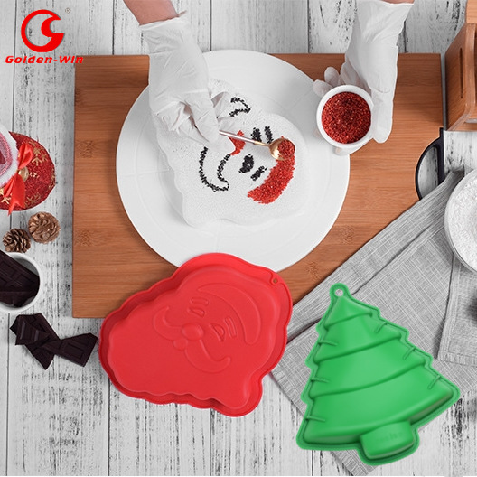 Christmas Series Silicone Santa Claus Head Cake Mold DIY Baking Mold Mousse Mold Cake Mold