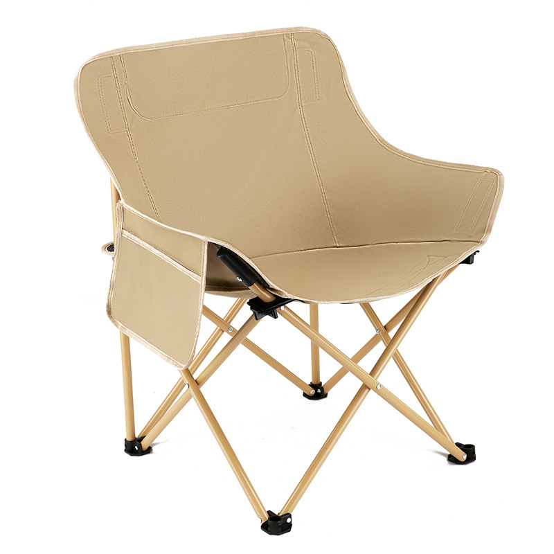 Outdoor Folding Chair Portable Folding Moon Chair Recliner Camping Chair Equipment Small Stool Maza Folding Stool Fishing