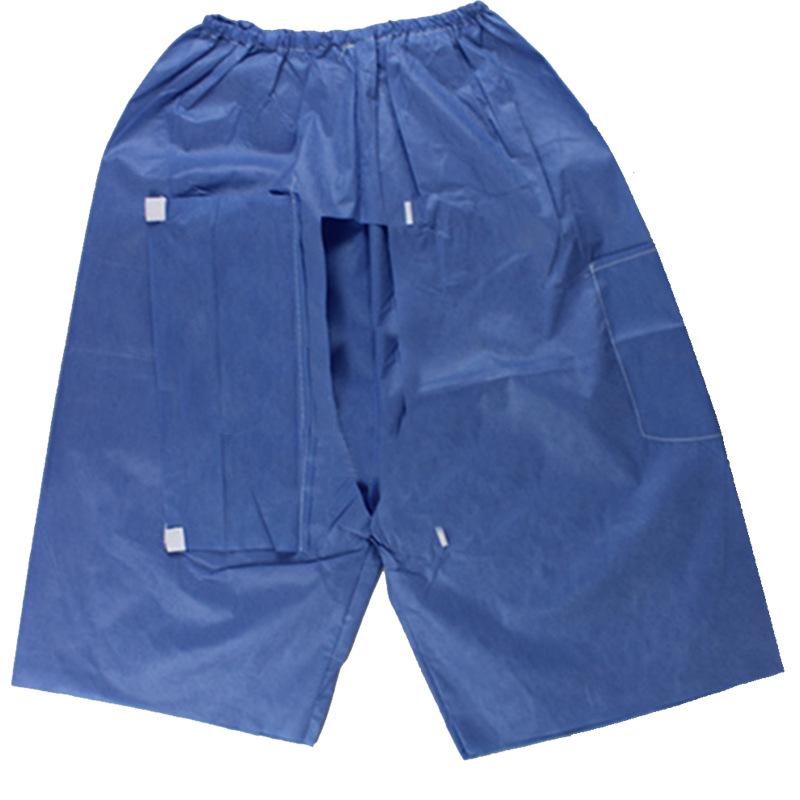 新品一次性无纺布裤子肠镜检查裤肛肠开档裤浅蓝肠镜裤肠道水疗裤