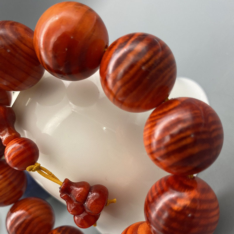 印尼血龙木手串2.0顺纹满血丝文玩木质工艺品佛珠收藏送礼 批发