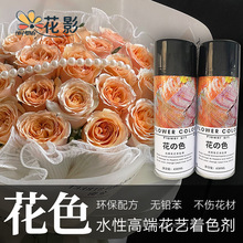 花色水性玫瑰着色剂鲜花喷色剂批发鲜花喷漆花艺包装材料花店