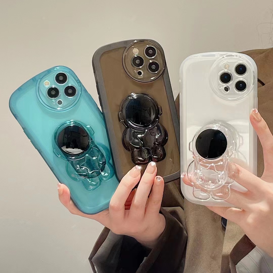 适用iphone14手机壳宇航员透明13promax苹果13保护套网红12xs男女