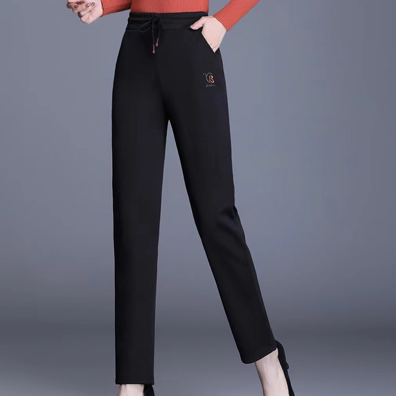 Sports Pants Female Autumn and Winter High Waist Stretch Casual Pants 2023 New Women's Pants Slim Middle-Aged and Elderly Mom Pants