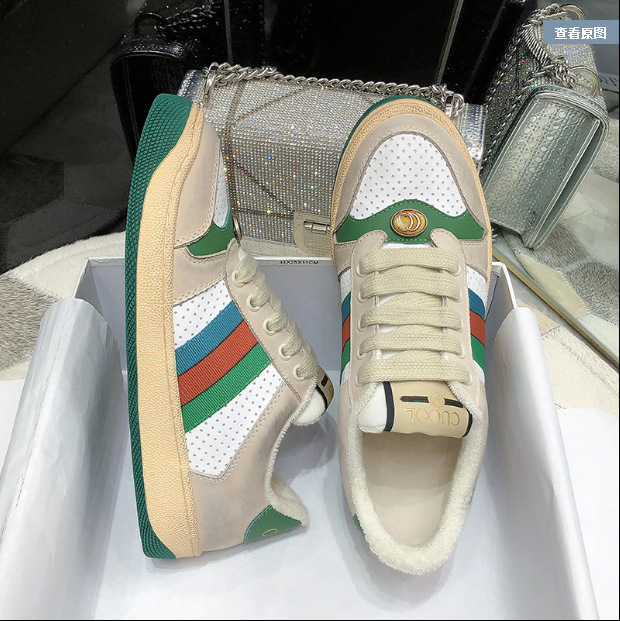 g家脏脏鞋款酷奇复古老花色小脏鞋休闲运动鞋ins情侣款低帮运动鞋