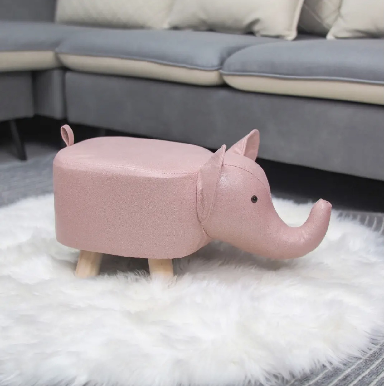 亮面小象凳卡通凳动物凳萌宠凳家用儿童凳礼品凳换鞋凳矮凳小凳子