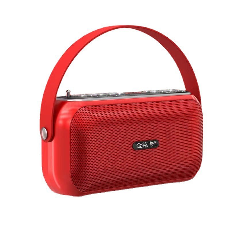 金莱卡j31双电池蓝牙音箱 户外家用便携u盘插卡音响 老年人收音机