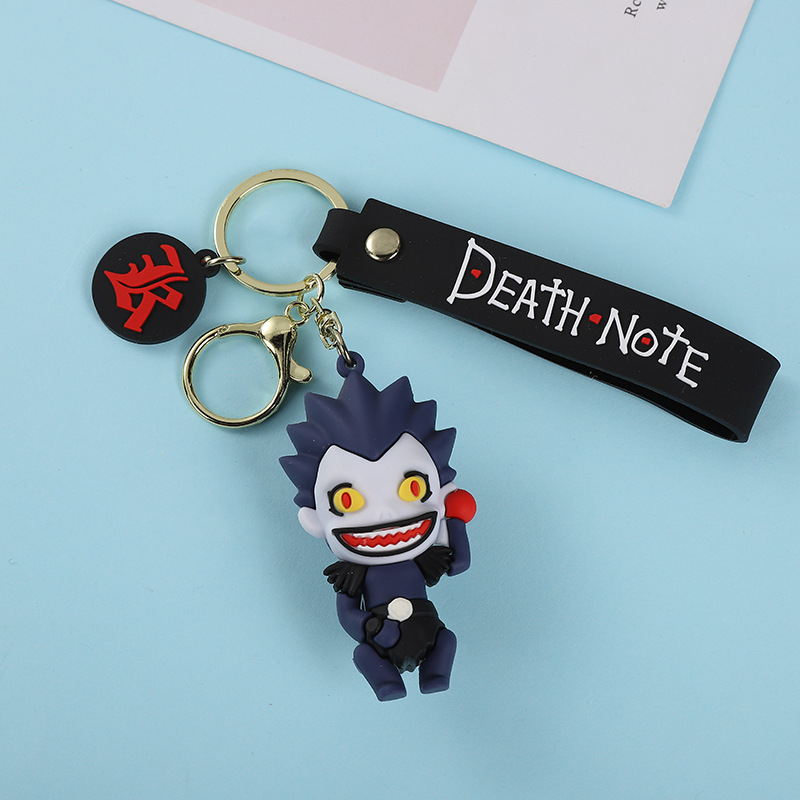 Creative Anime Death Note Cartoon Doll Keychain Creative Bag Pendant Personalized Car Accessories Wholesale