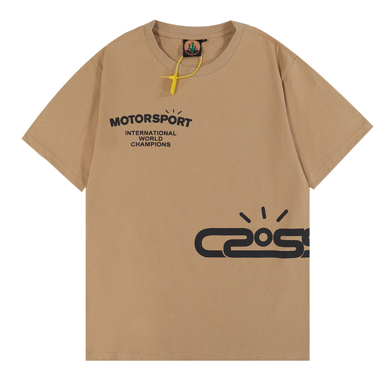 欧美潮牌cactus jack cross sport怪物赛道夏季情侣款男女短袖t恤