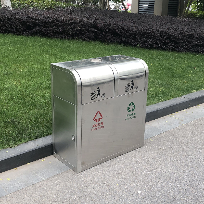 不锈钢分类果壳箱