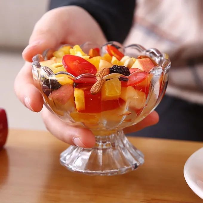 Ice Cream Cup Fruit Juice Dessert Cup Lead-Free Ice Cream Bowl Cute Creative Milkshake Cold Drink Ice Cream Glass Cup