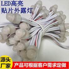 led外露灯串9mm12mm贴片穿孔灯串广告招牌发光字贴片外露灯串厂家