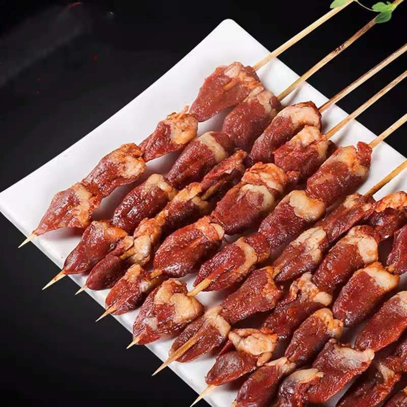 奥尔良鸡心串肉串30串包邮烧烤食材鸡心鸡心串烧烤炸串批发半成品
