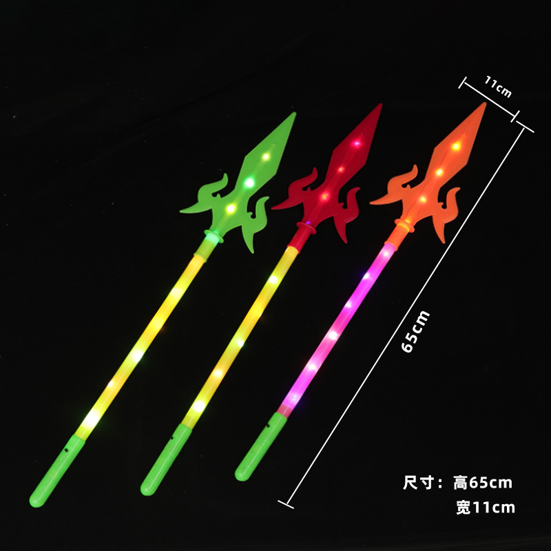 Cross-Border New Arrival Luminous Sword Toy Flash Three Kingdoms Weapon Model Children Stall Toy Wholesale Scenic Spot Supply